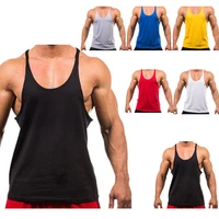 2025 nouvelle marque de musculation survêtement gymnastique Singlet entraînement musculation débardeur gilet chemise sans manches Fitness coton chemise pour hommes 6