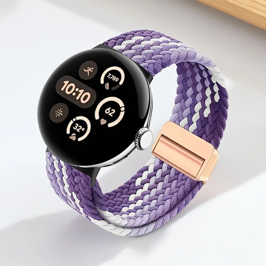 Sport Nylon Magnetic Braided Bracelet Band - 41mm Adjustable Strap