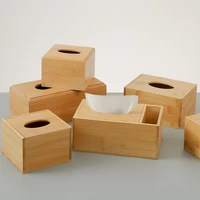 Bamboo Wood Tissue Box Holder Toothpick Box Living Room Coffee Table Restaurant Storage Accessories Rectangular Storage Box 2