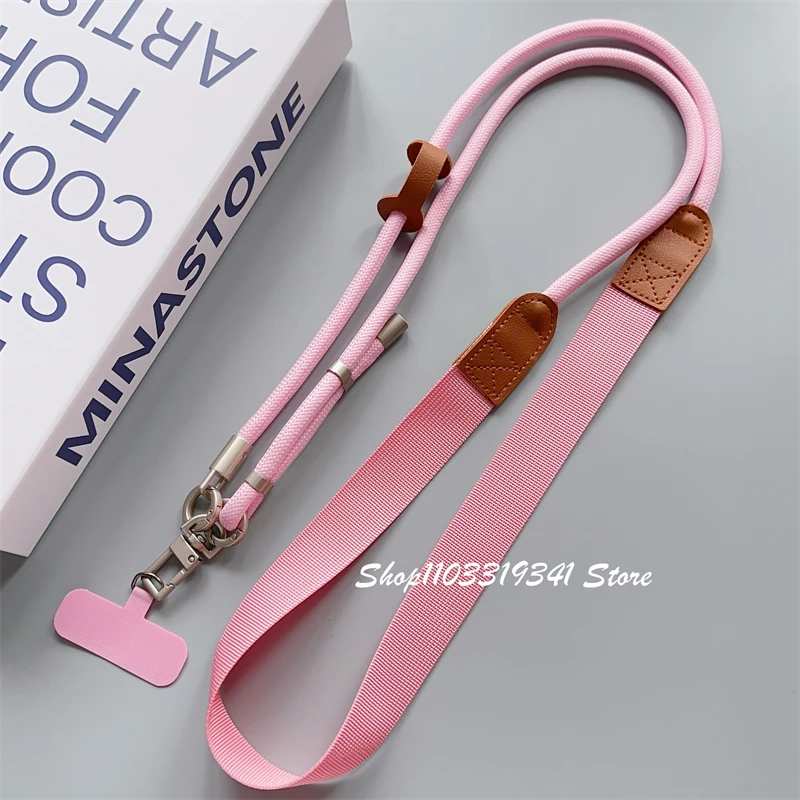 Versatile Fashionable Anti-Loss Adjustable Phone Lanyard with Dual Hooks