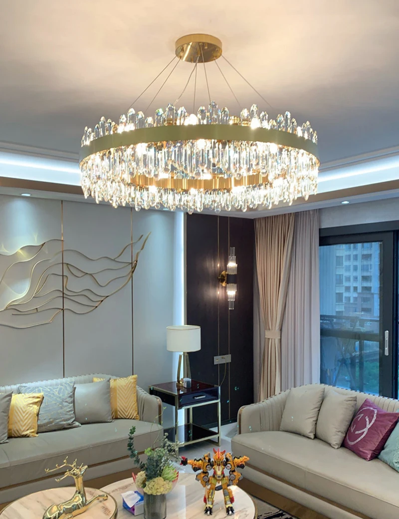 

Nordic Chandelier Modern Crystal Lighting Sky Star Bar Dining Room Bedroom Light Luxury Pendant Lamps Surface Mounted Chandelier