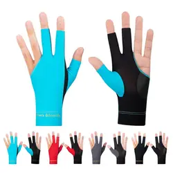 Breathable Three Finger Billiard Gloves Billiard  Accessories Billiard Cue Glove Left Hand Gloves Snooker Billiard Gloves Letter