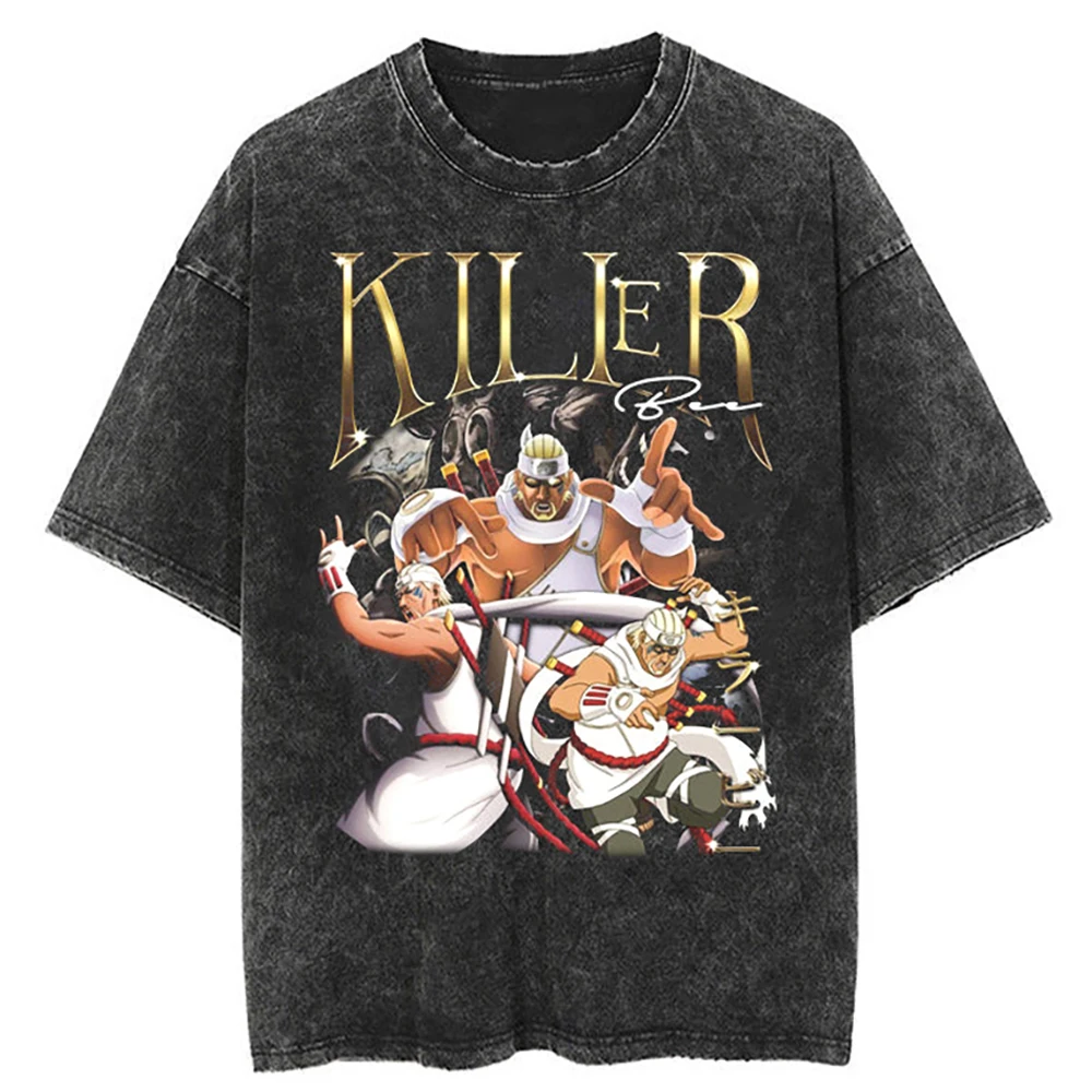 

Men T-Shirt Anime Naruto Graphic Tshirt Harajuku Streetwear Cotton Casual Tops Summer Short Sleeve Loose Casual Tees White