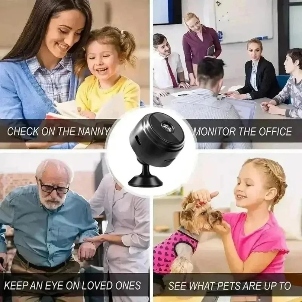A9 Mini WiFi Surveillance Camera 1080P HD with Night Vision Camcorder Smart Life Home Security Video Recorder for Infants Pets 3