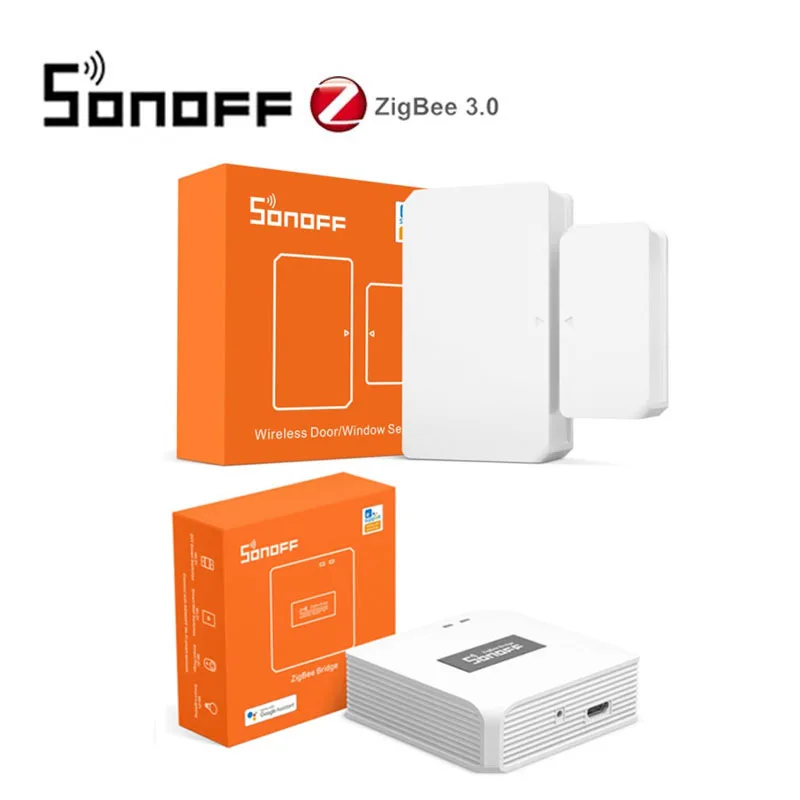 SONOFF Zigbee ZBBridge/Wireless Switch/Temperature Sensor/Motion Sensor/Door Sensor/Dongle For Alexa Google Home SNZB-01 2 3 4 