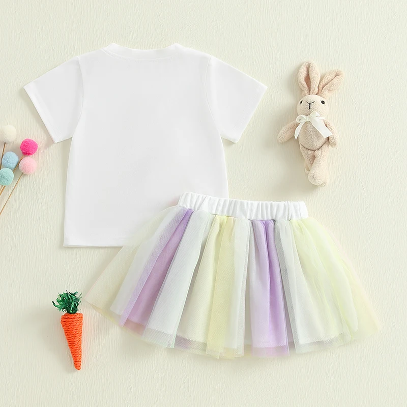 Easter Rainbow T-Shirt & Skirt Set 3