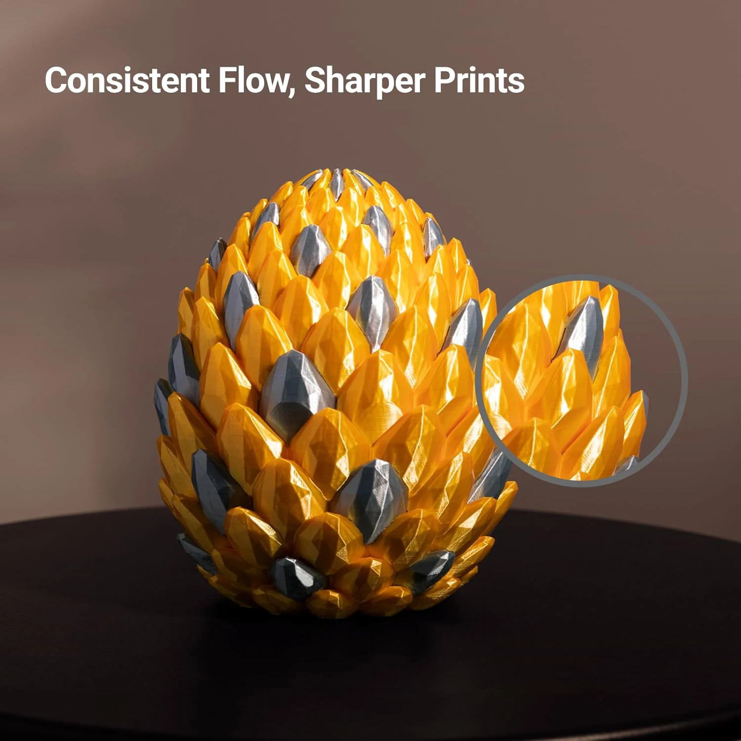 실크 글로스 PLA 3D 프린터 필라멘트, 실크 구리 PLA 필라멘트 1.75mm, 부드러운 메탈릭 새틴 광택, 200/250/500/1000g 스풀