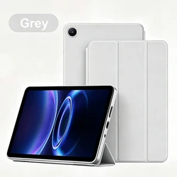 Trifold Stand Case with Auto Sleep/Wake and TPU Silicone Soft Back Cover (SZ - Gray)