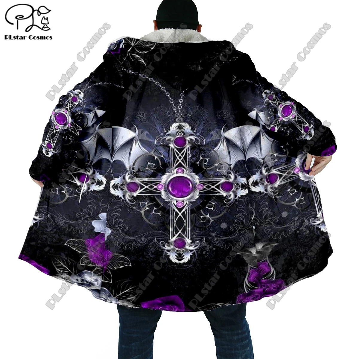 3D Printing Jesus Halloween Horror Theme Pocket Cape Coat Latest Casual Unique Streetwear Unisex Winter New Arrivals YS-2