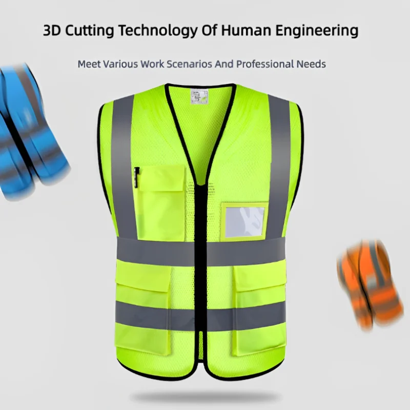 Adjustable Reflective Highlight High Visibility Safety Vests for Running Cycling Sports Traffic Night Outdoor
