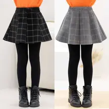

Winter Warm Girls Legging Skirt-Pants Girl Plaid Leggings Children Girls Skirt Pants Cotton Pants for Girl Solid Bow Leggings