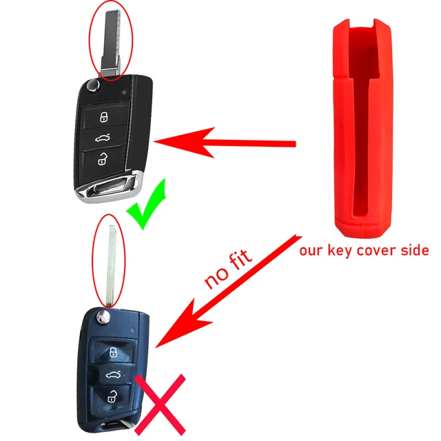 Funda De Silicona Para Llave VW Seat Skoda - Protege Tu Llave De Golpes Y Arañazos