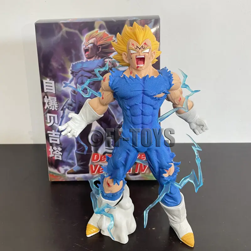 Anime Dragon Ball Z GK Vegeta Figure Self-destruct Majin Vegeta Figurine 27CM PVC Action Figures Collection Model Toys Gifts