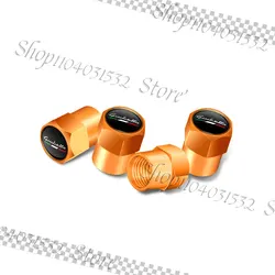 Set of 4 Metal Alloy Tire Valve Caps with Emblem Design (5)