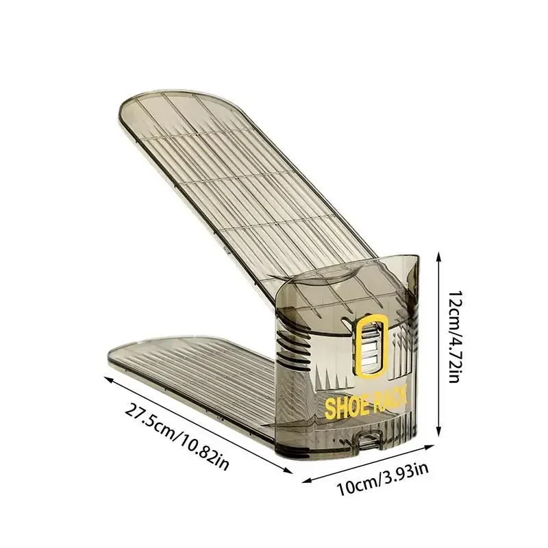 1/10Pcs Adjustable Shoe Organizer Footwear Support Slot Space Saving Cabinet Closet Stand Shoes Storage Rack Shoebox Hot Sale