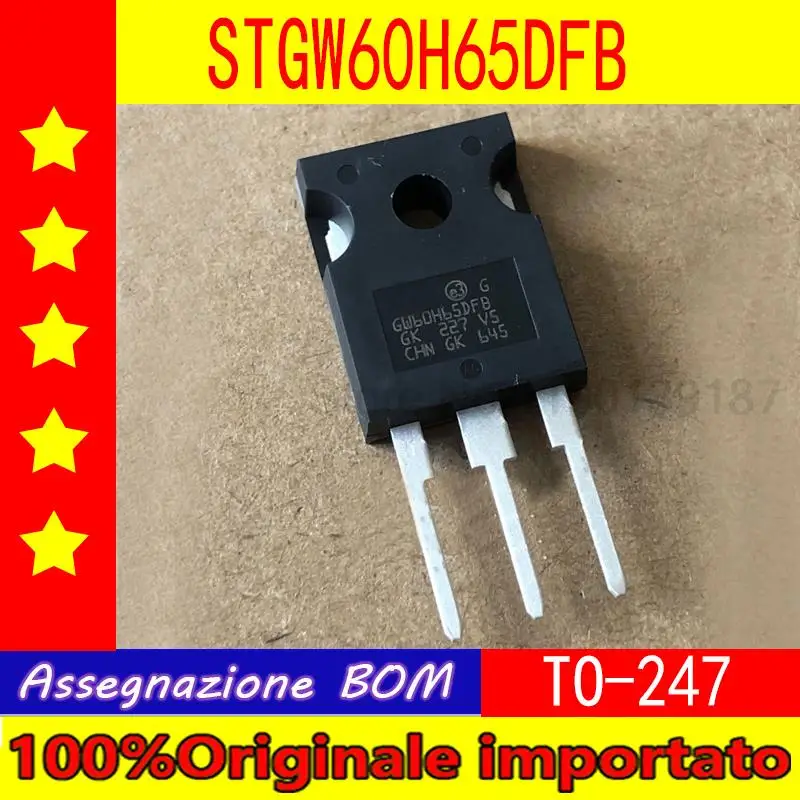 

10 шт./лот STGW60H65DFB GW60H65DFB TO-247 IGBT tube 650V 80A