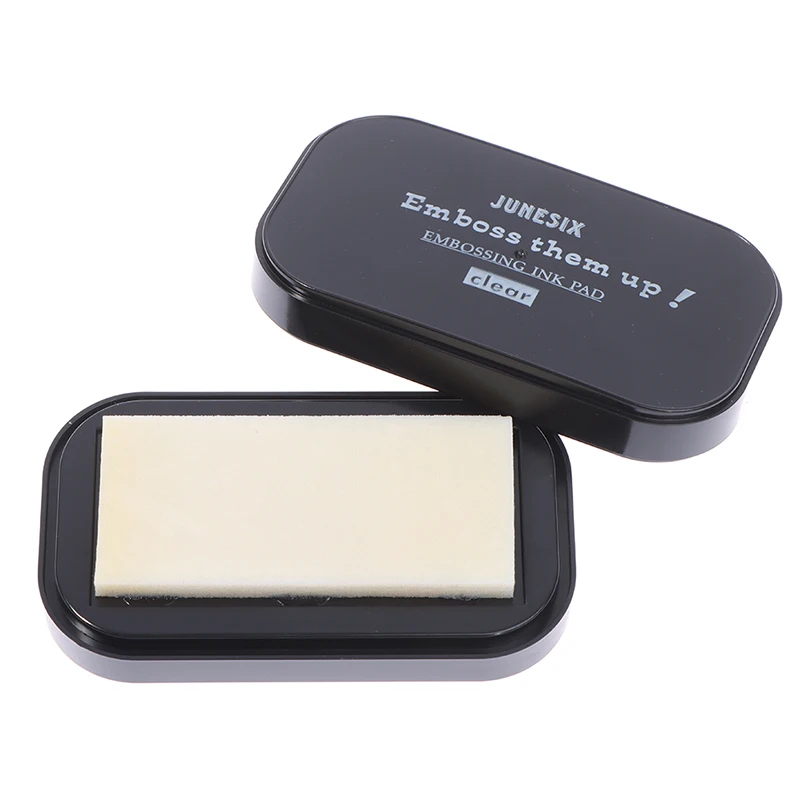 Pigment Inkpad Transparent Emboss Inkpad Viscosity Floating Ink Pad Clear Sticky Ink Pad 1PCS