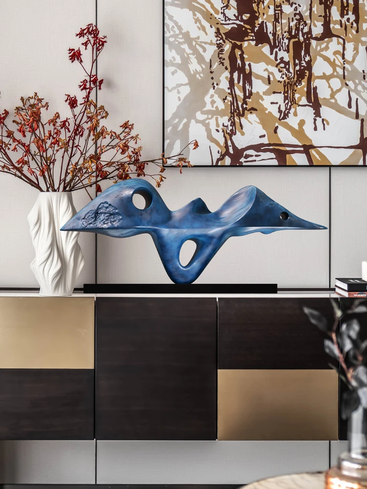 

Modern creative rockery sculpture. Hotel sales office model room living room TV cabinet porch decoration.