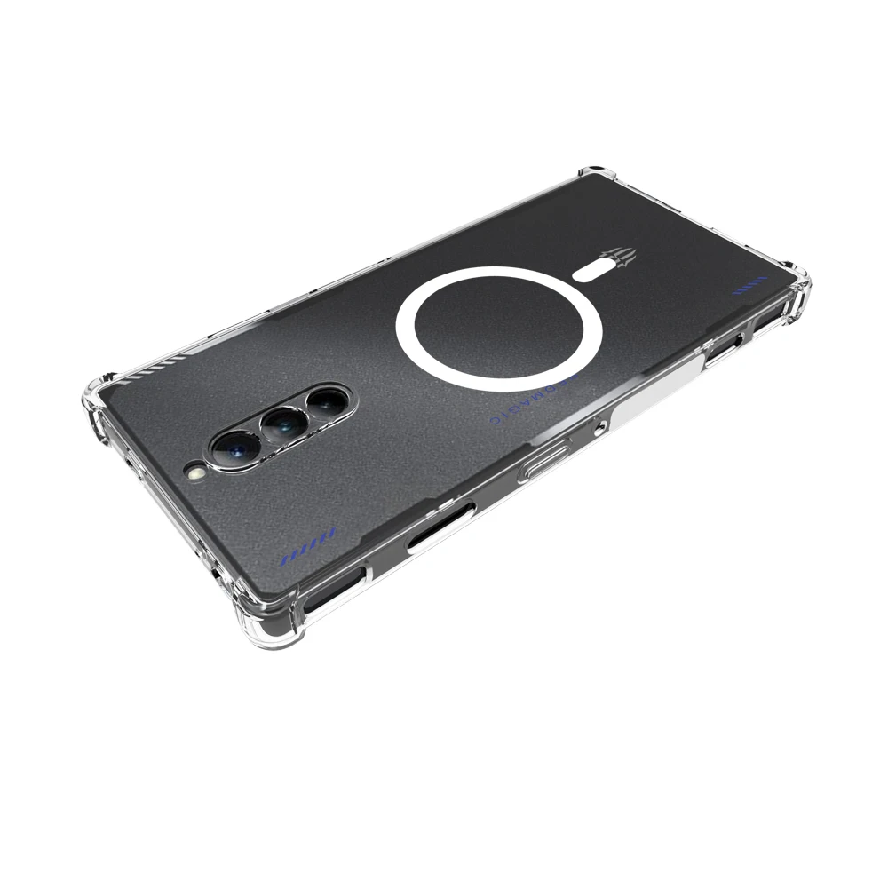 Shockproof Airbag Clear Silicone TPU Back Cover with MagSafe Compatibility