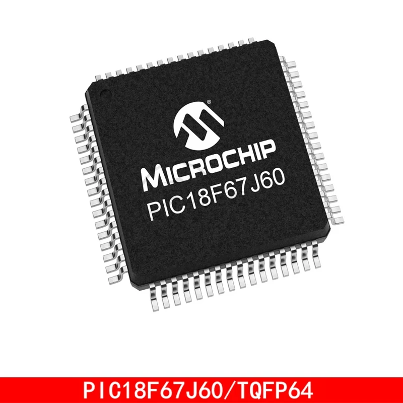 PIC18F67J60-I/PT PIC18F67J60 TQFP64 Embedded microcontroller chip In Stock 1pcs lot mb90f462apfm g mb90f462a qfp64 embedded microcontroller chips in stock