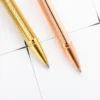1 Pieces Metal Rose Gold Spinning Ballpoint Diamond Pen Stationery 3