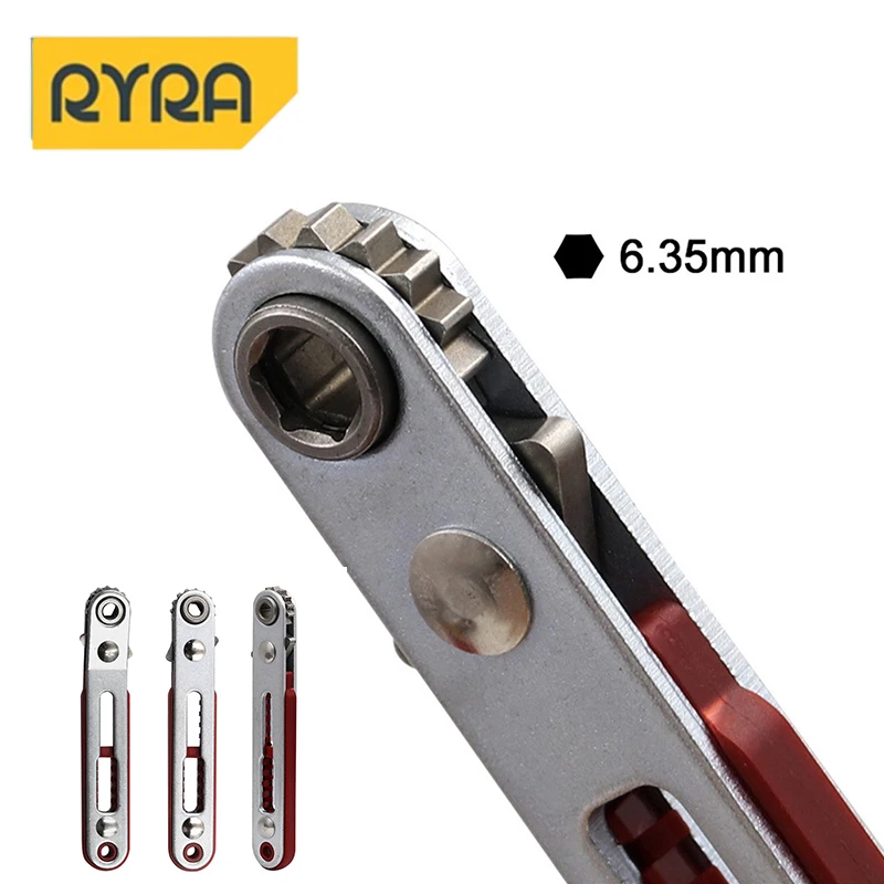 

Двухсторонний мини-Трещотка шестигранный гаечный ключ Torx, двунаправленное управление для отвертки с одной/двойной головкой, сверла, инструмент 1/4 дюйма (6,35 мм)