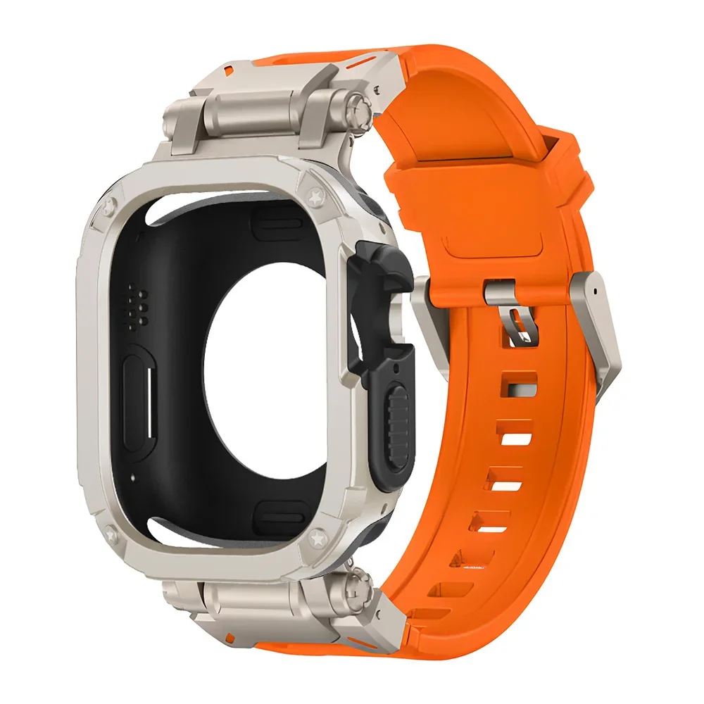 Silicone Strap with TPU Protective Case and Bracelet