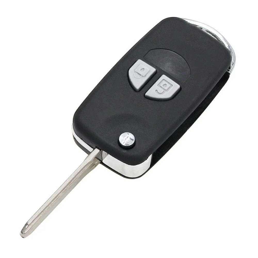 Ecusells Folding Remote Key Shell Case Suzuki Grand Vitara Swift Ignis SX4 Liana Alto SZ11R / TOY43 / HU133R HU87R Blade Key Case Car Key Shell Key Cover Folding Car Key Shell Fob Cover