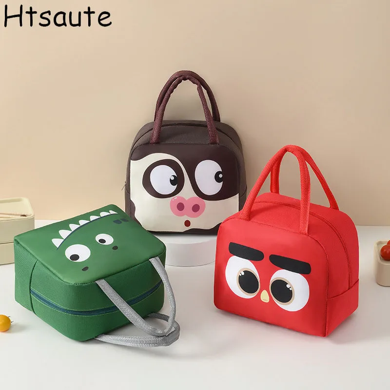 Portable Lunch Bag New Thermal Insulated Lunch Box Tote Cooler Bag Bento Pouch Lunch Container School Food Storage Bags 6