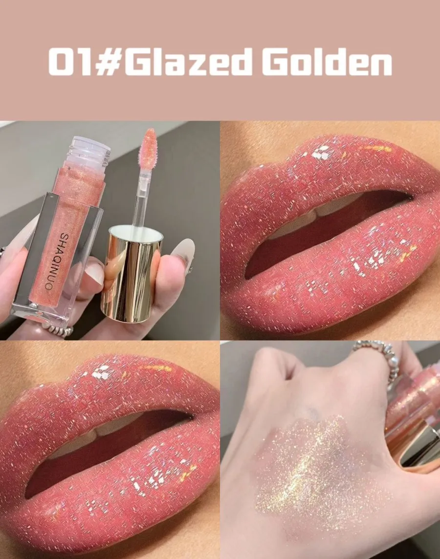 3d Diamant Pink Schimmer Lipgloss Mit Metallic Glanz Effekt_voghion.com