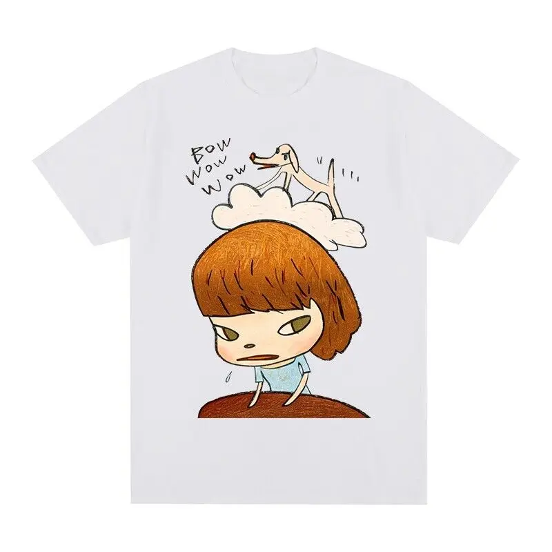 Yoshitomo Nara Dog Bow Wow T-Shirt Bianca