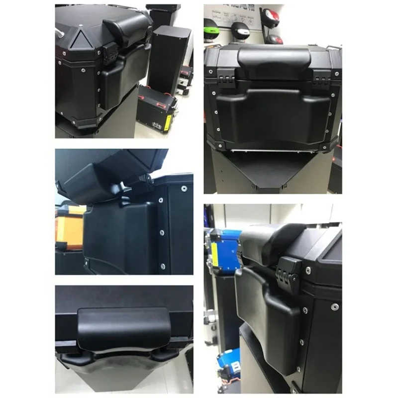 Motorcycle Rear Luggage Bag Top Cushion Soft Passenger Backrest Back Pad
