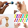 Sandalwood Cool Titanium Alloy Bone Fingertip Top Baole Bead Begleri Fidget Toy Knucklebone EDC Anti Stress Autism ADHD Toy Gift 1