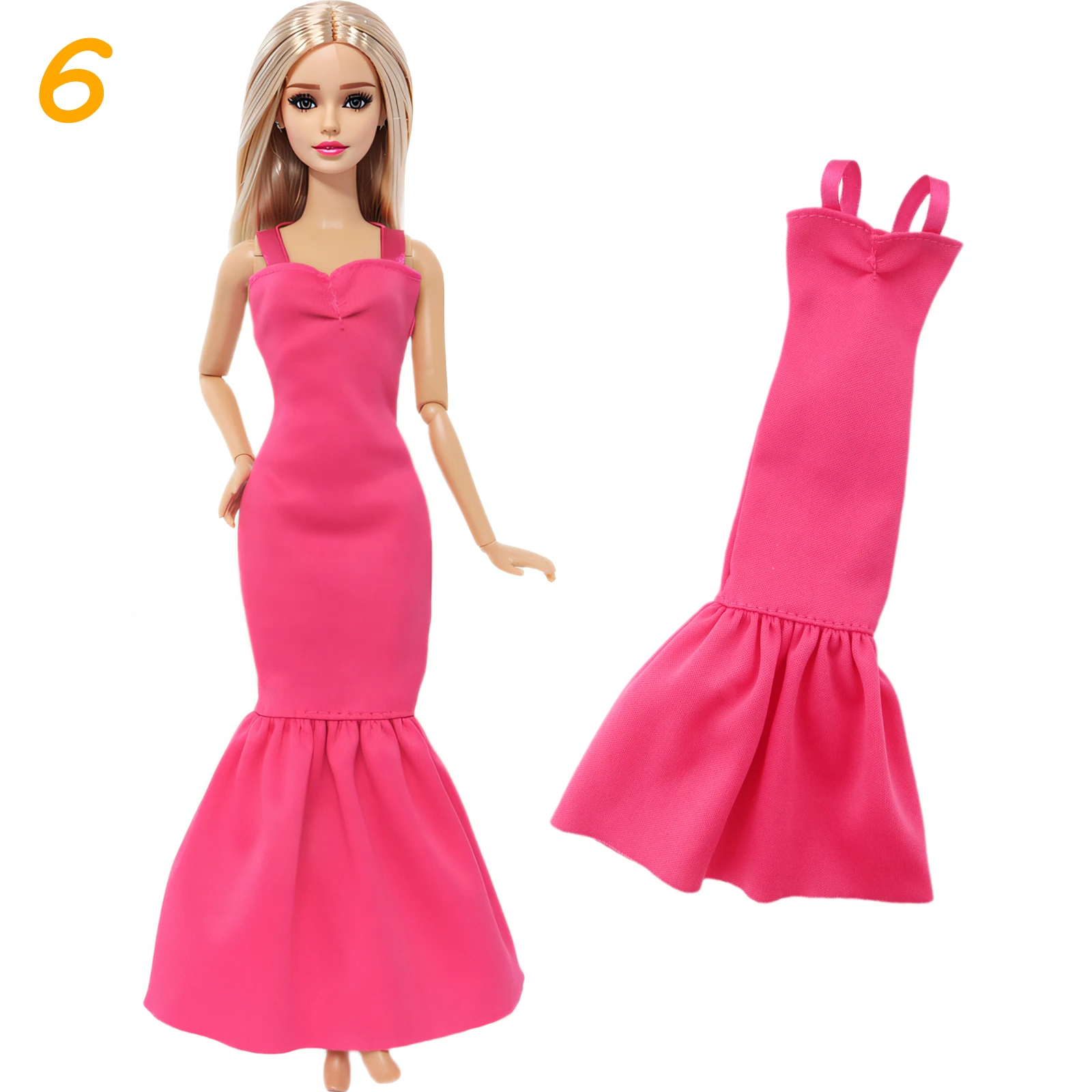 1 Set Fashion Multicolor Outfit Wave Point Dress Shirt Denim Grid Skirt 11.5 Inch 11.8" 30cm Girl Doll Accessories Clothes
