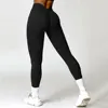 Collants de yoga taille haute pour femmes, leggings en V, levage de la hanche, pêche au miel, beaux sports de la hanche, gym, course, pantalon de fitness