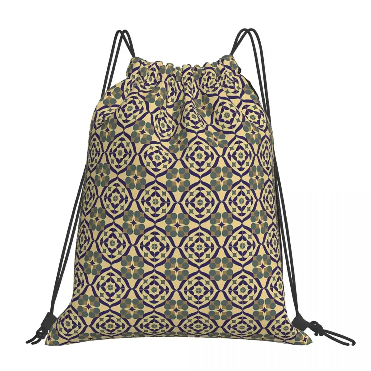 

Geometric Pattern #8.1 Backpacks Fashion Portable Drawstring Bags Drawstring Bundle Pocket Storage Bag Book Bags For Travel