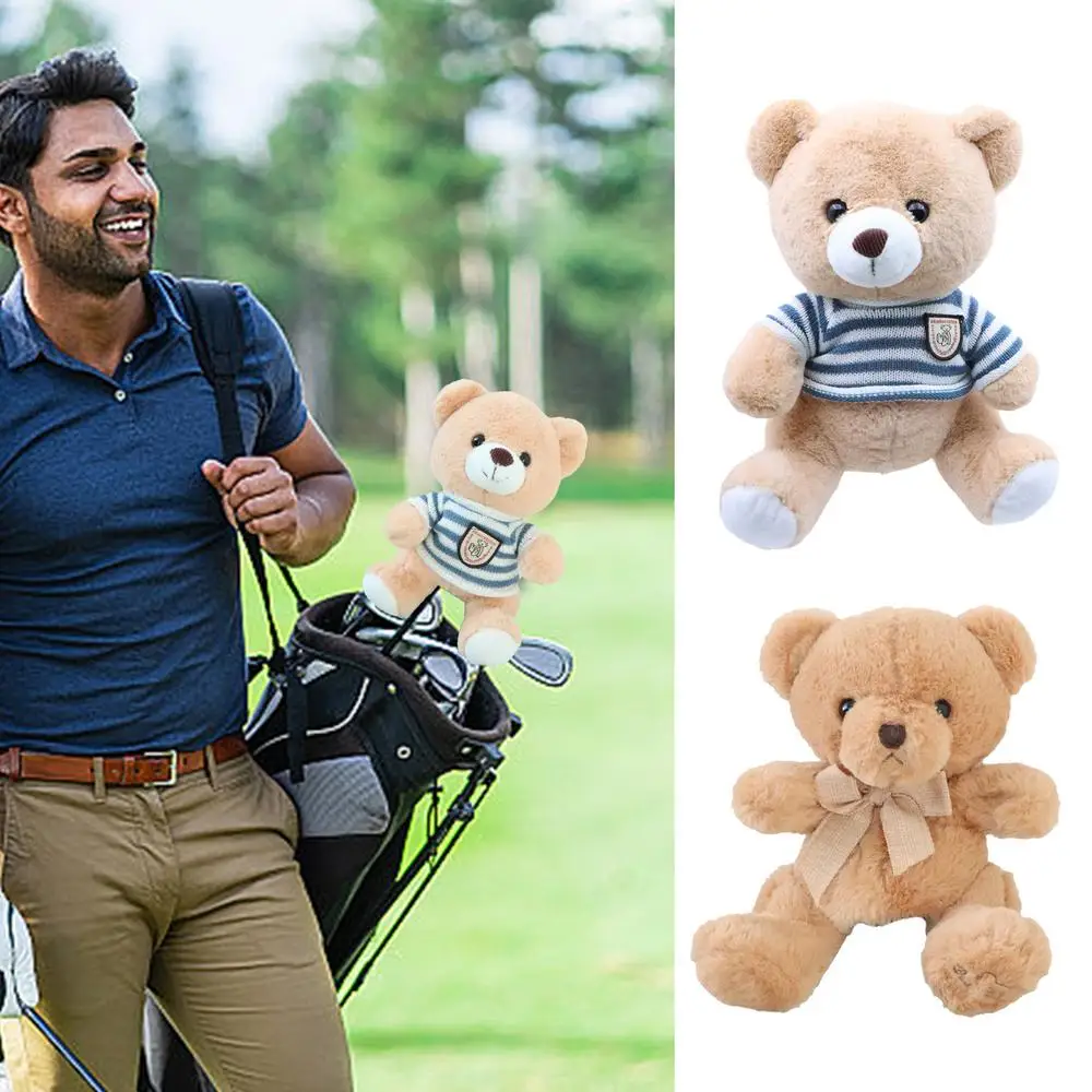 Bear Golf Club Head Cover Fun Golf Head Covers Cartoon Animal Golf Rod Head Cover Funny Plush Protection For Professional Golfer