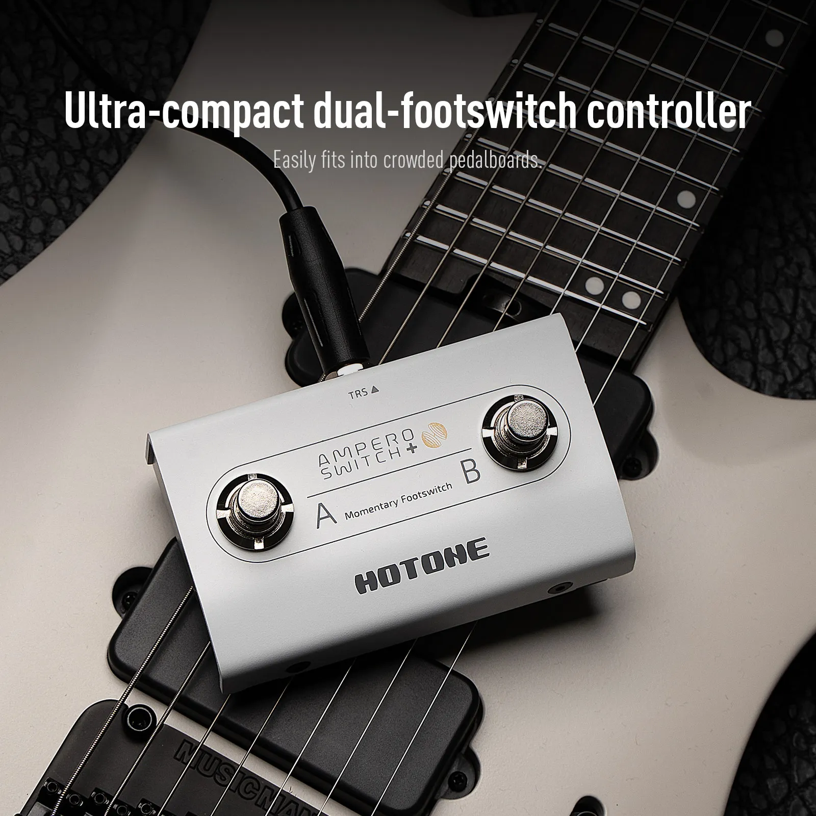Ampero Switch+ 2-Way Momentary Dual Footswitch Foot Controller 1/4-Inch Pedal Sw