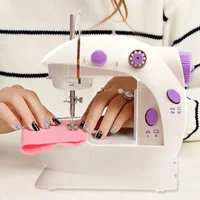Household Mini Sewing Machines, Handheld Sewing Machine with Light Cutter, Foot Pedal, Portable, Night Light, 202 1