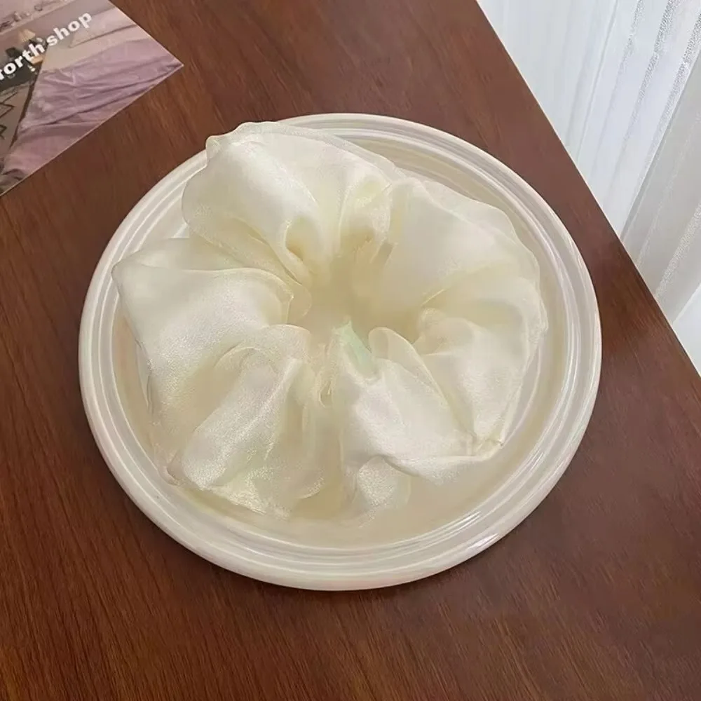 Elegant Sheer Chiffon Scrunchies: Soft Voluminous Hair Ties for Effortless Chic Styling