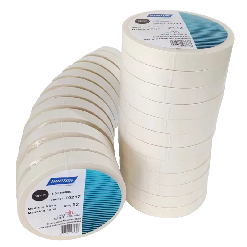  세인트고베인 노턴 18mm X 50m 크라프트 종이 마스킹 테이프 고점도 산업용 보호 테이프