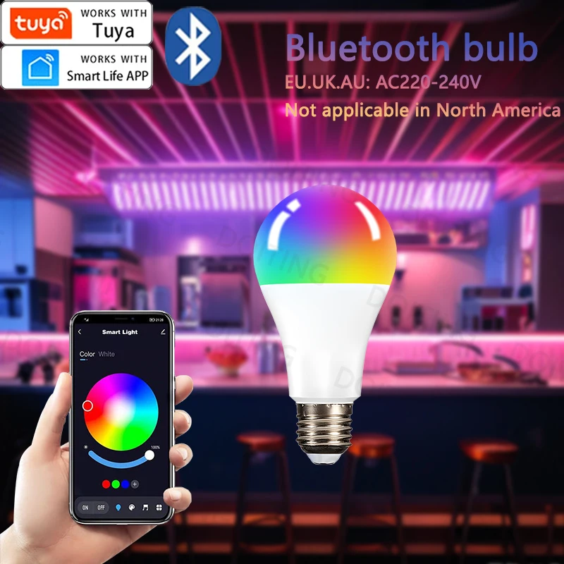 Smart Life Light Bulb Tuya Bluetooth Bulb E27 RGB Color Changing LED smart-life-light-bulb-tuya-bluetooth-bulb-e27-rgb-color-changing-led