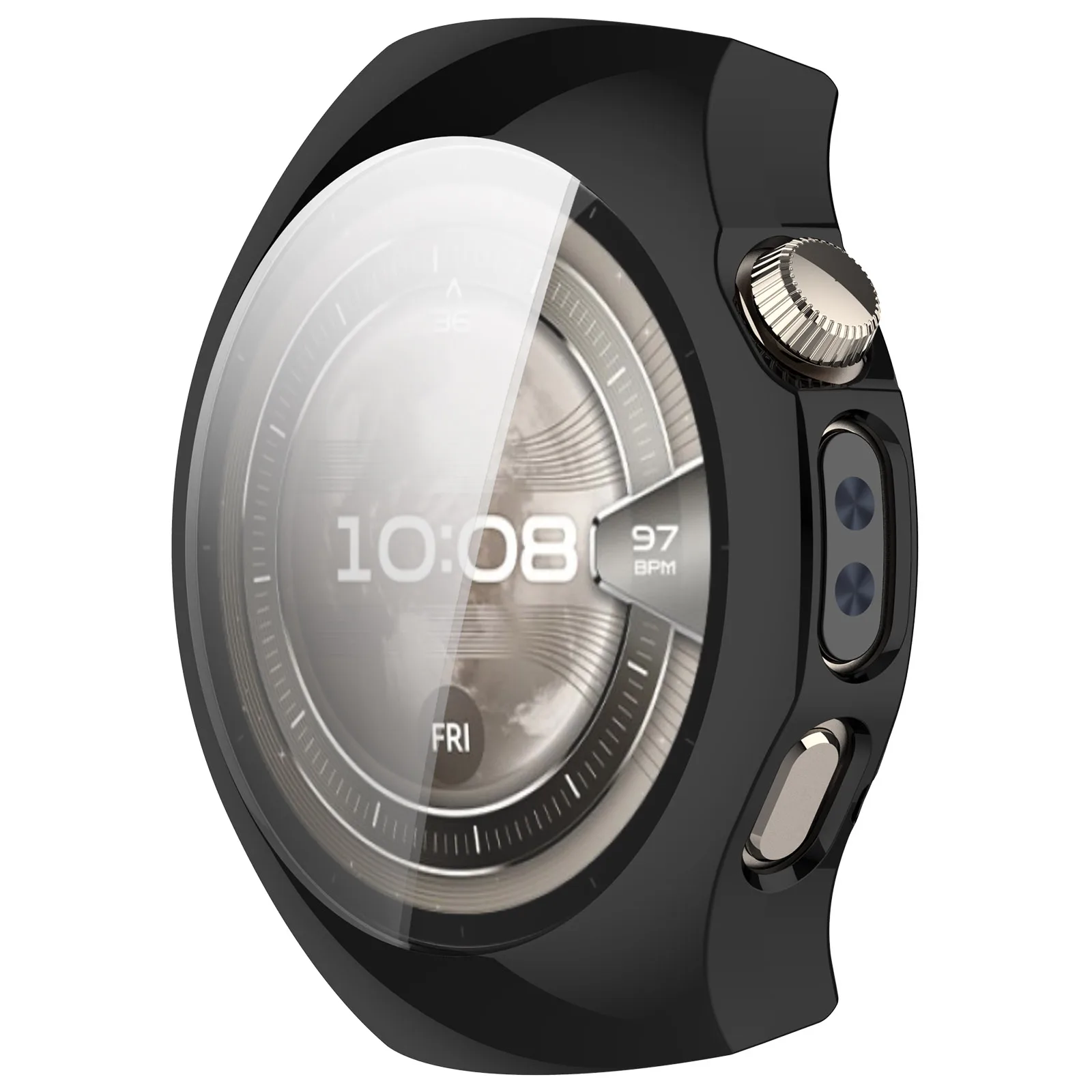 Durable Soft TPU Case & Screen Protector for Huawei Watch 5 - Flexible Protective Shell Accessory