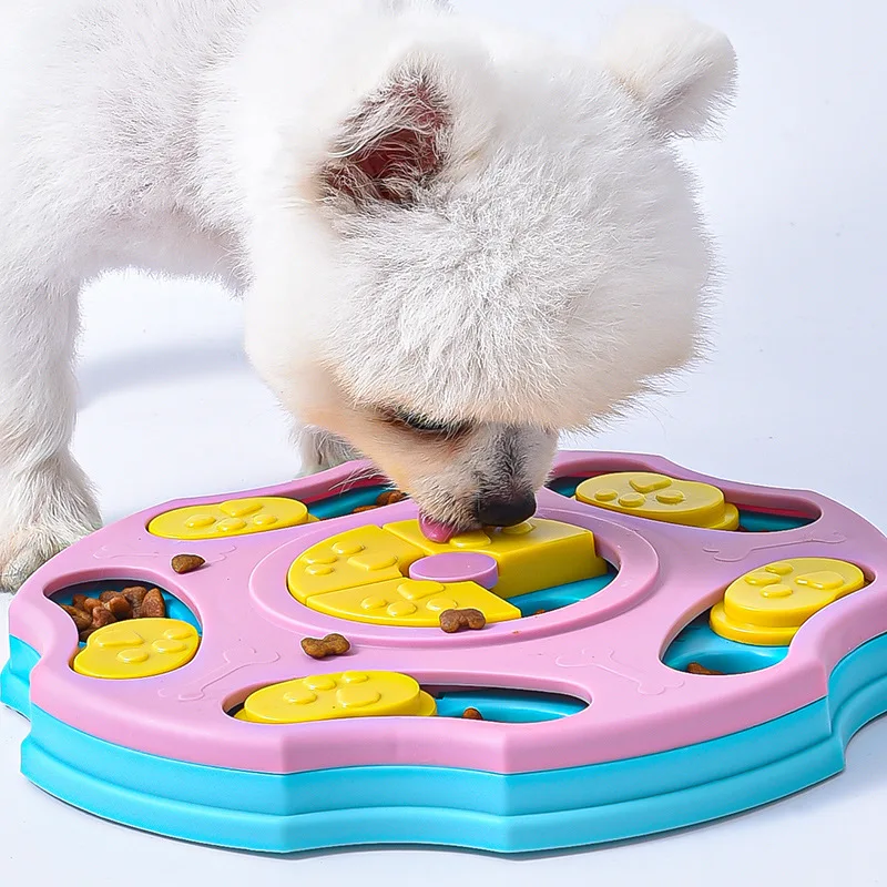 Dog Puzzle Toys Slow Feeder Interactive Increase IQ Food Dispenser Non-Slip Slowly Eating Bowl Cat Dogs Food Games 6