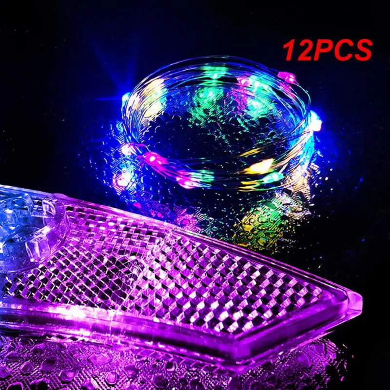 12PCSNewProductStringWheelSpokeLightsMTBRoadBikeHighlightLED