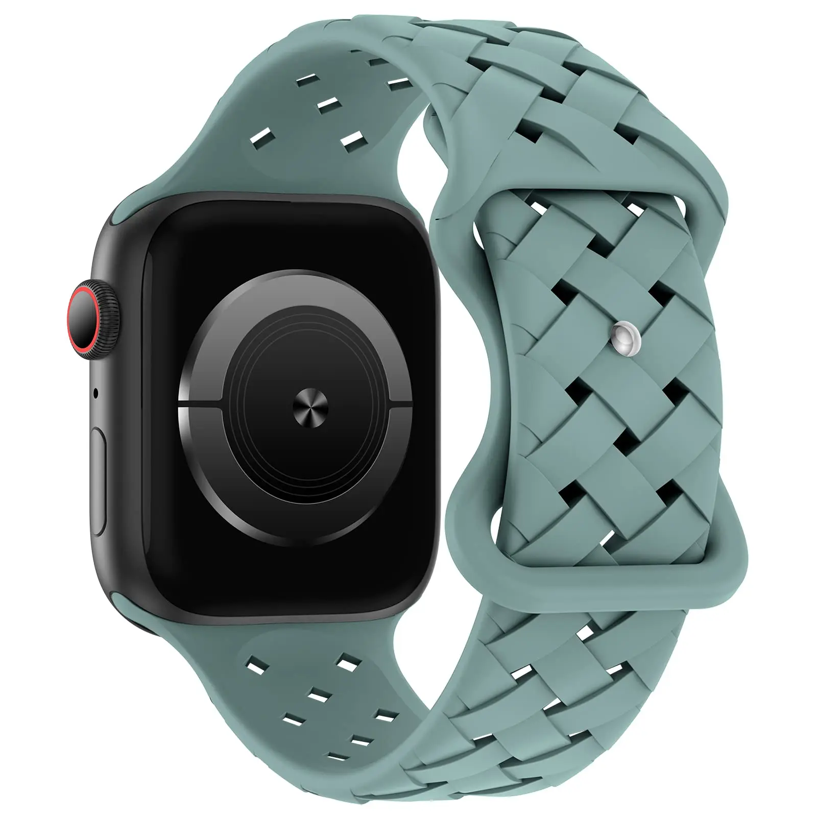 Breathable Sport Braided Silicone Watch Strap - Stylish and Comfortable Accessory