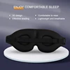 3D Eye Mask Adjustable Suitable for Men and Women with No Pressure on the Eyes Breathable and Light Blocking Eye Mask Black 3