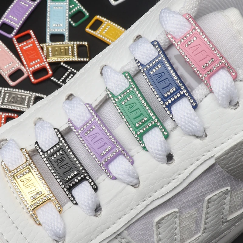 Sneakers Shoelaces Decoration Metal Shoelace Buckle Pearl Shoes Charm