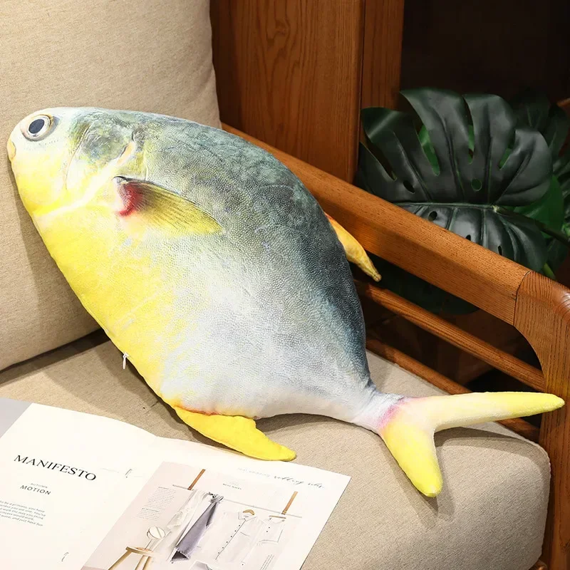 3D Simulation Fisch Plüsch Spielzeug Gefüllte Thunfisch Lachs Herbst Saury Grouper Plüsch Kissen Kreative Sofa Kissen Kissen Geschenk Kinder Spielzeug – Detail 9