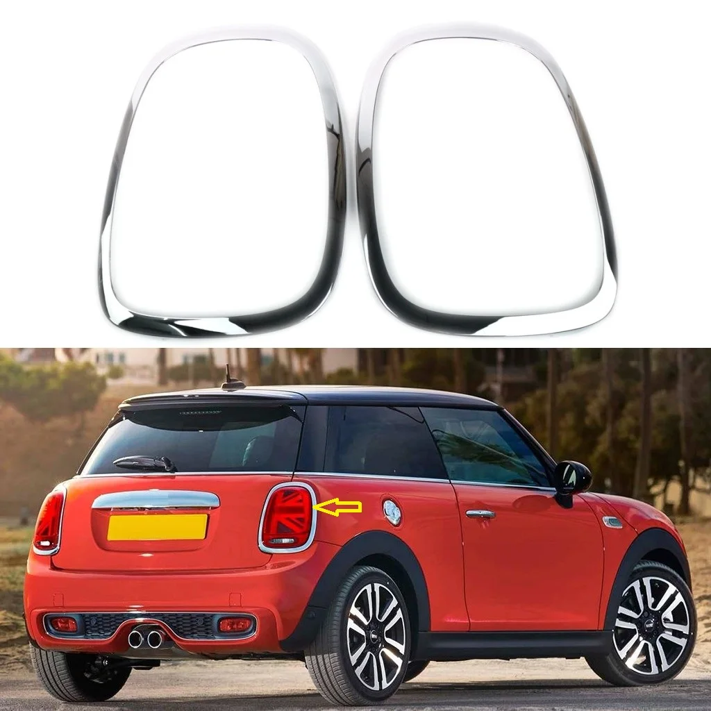 

For Mini For Cooper F55 F56 F57 2014+ Tail Light Trim Ring Bezel Surround Cover Rear Light Frame Chrome 51712285495 51712285496